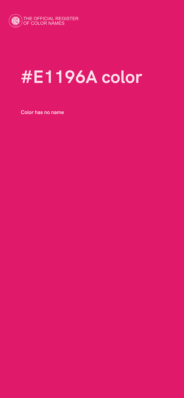 #E1196A color image