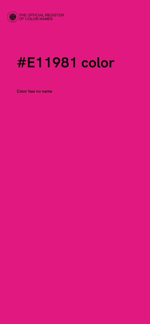 #E11981 color image