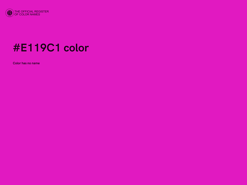 #E119C1 color image