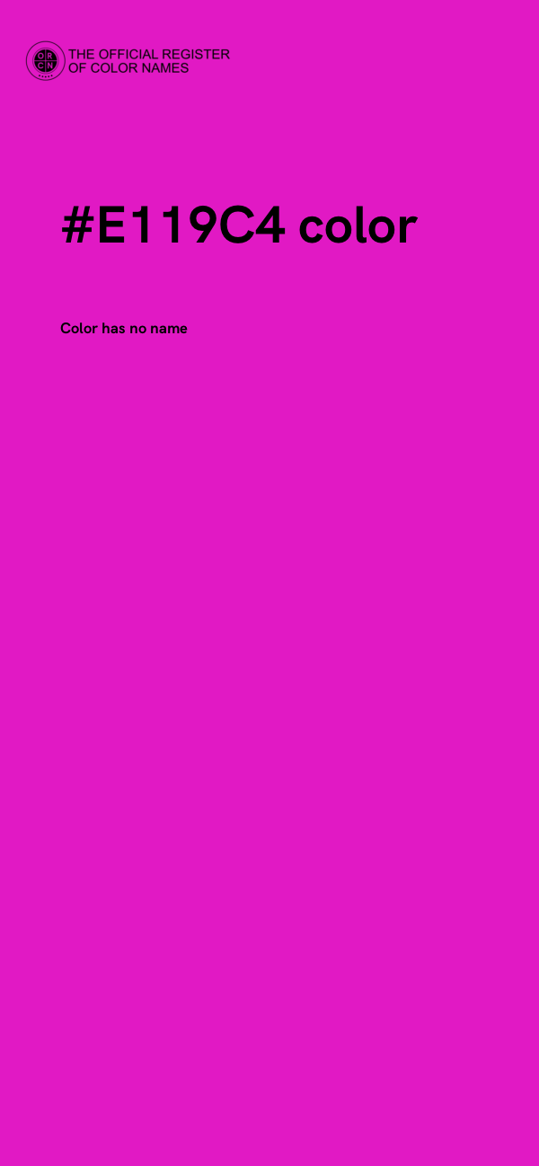 #E119C4 color image