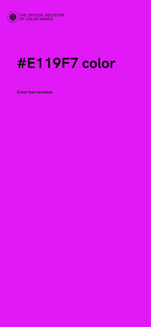 #E119F7 color image