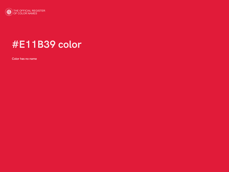 #E11B39 color image