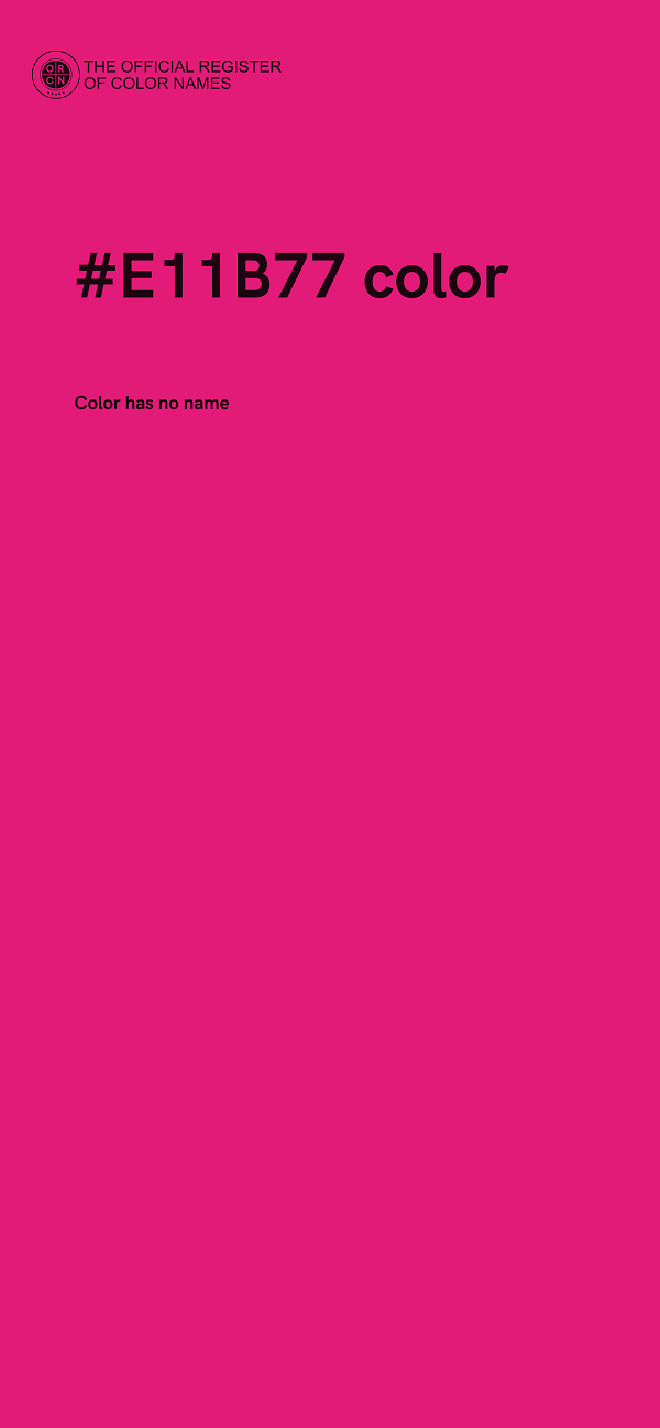 #E11B77 color image