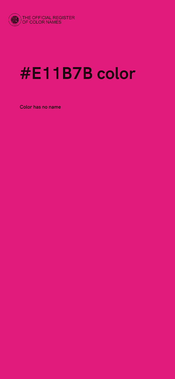#E11B7B color image