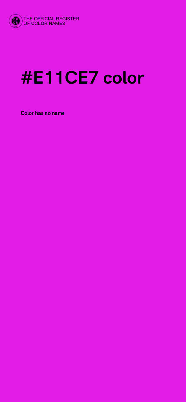 #E11CE7 color image