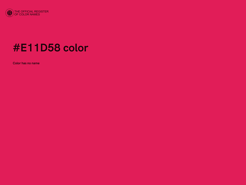 #E11D58 color image