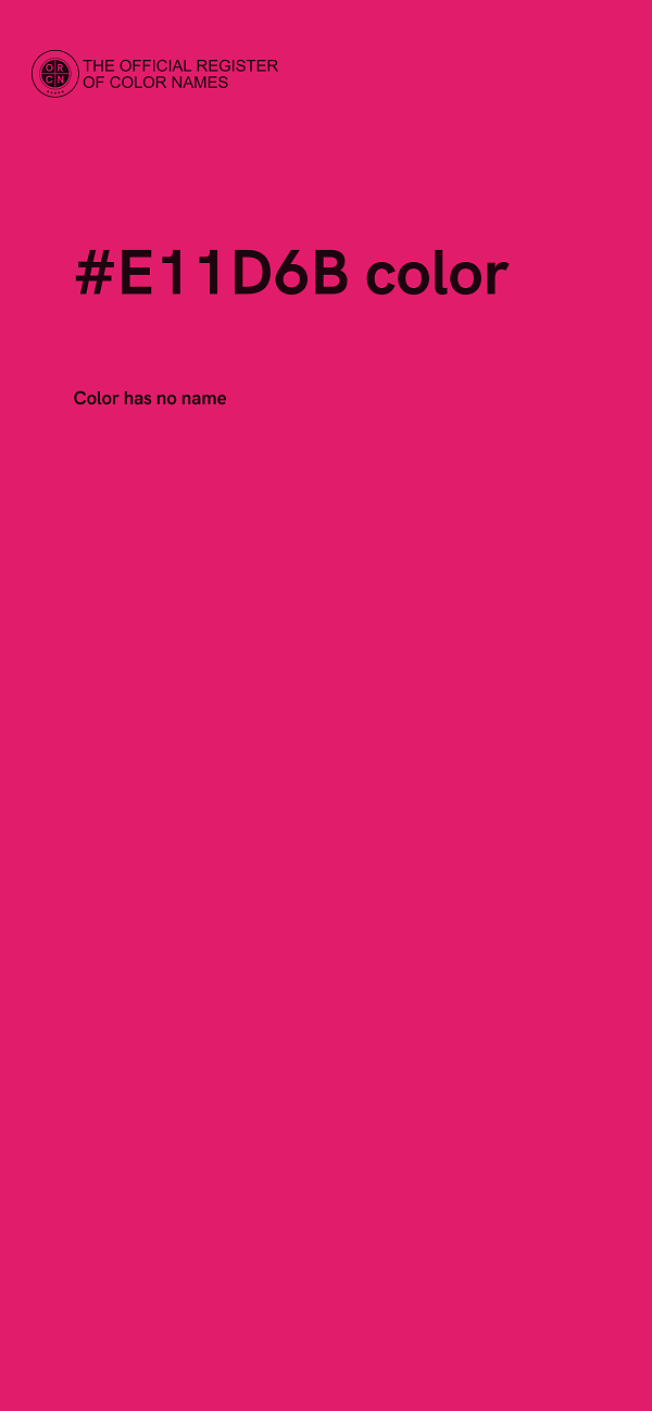 #E11D6B color image