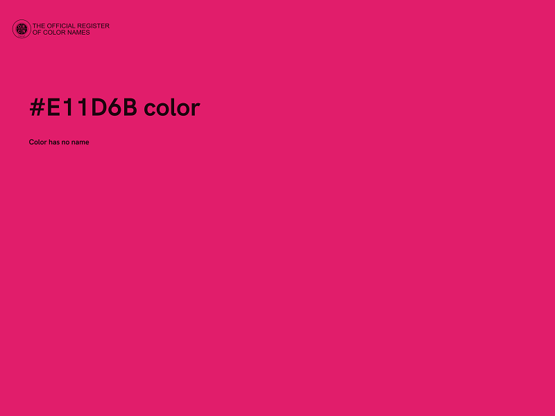 #E11D6B color image