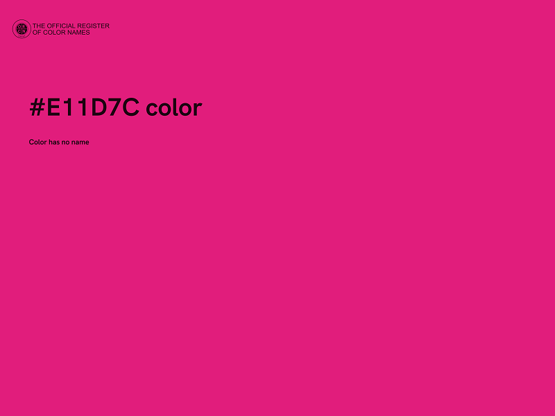 #E11D7C color image