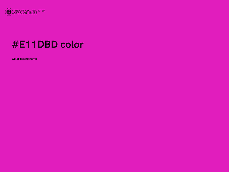 #E11DBD color image
