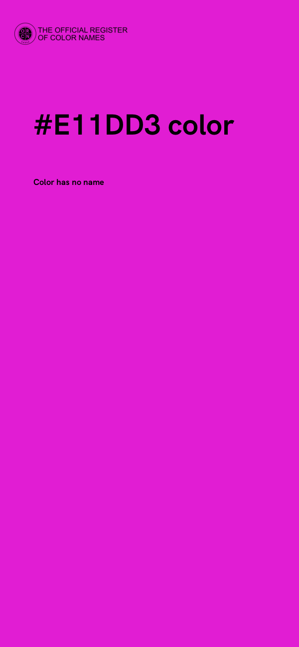 #E11DD3 color image