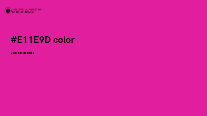 #E11E9D color image