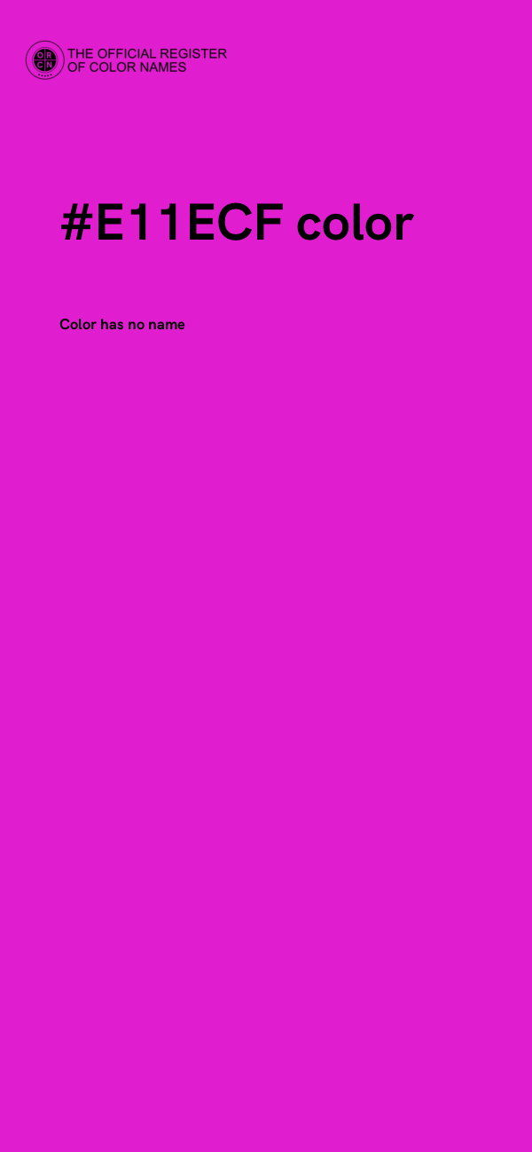 #E11ECF color image