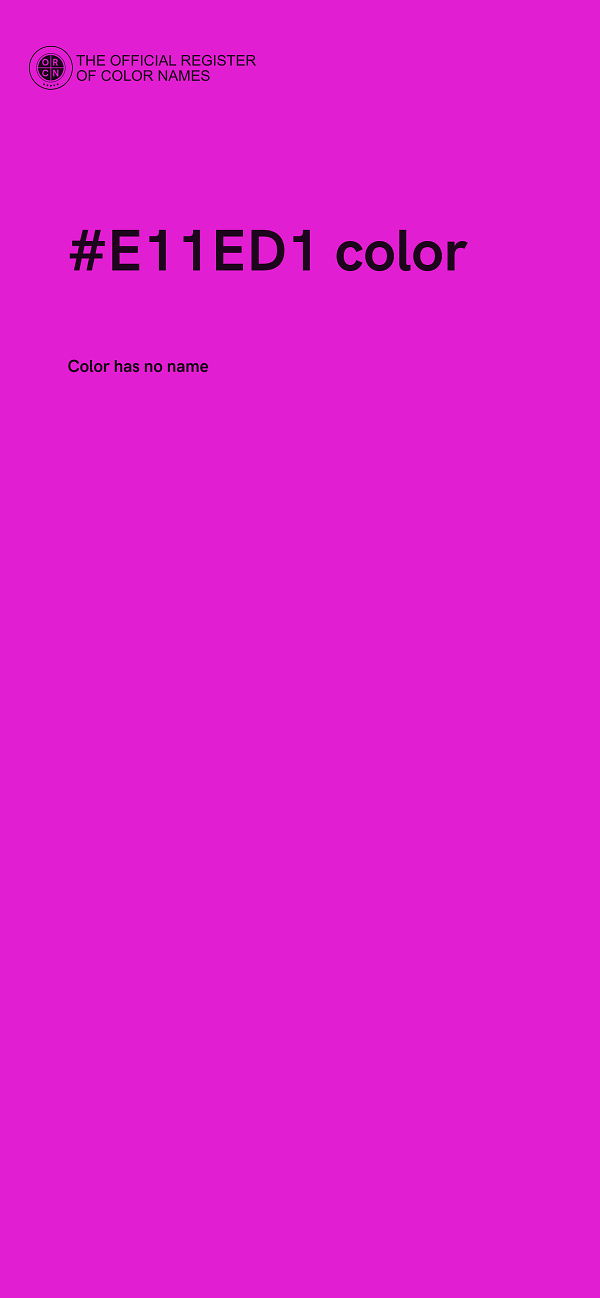 #E11ED1 color image