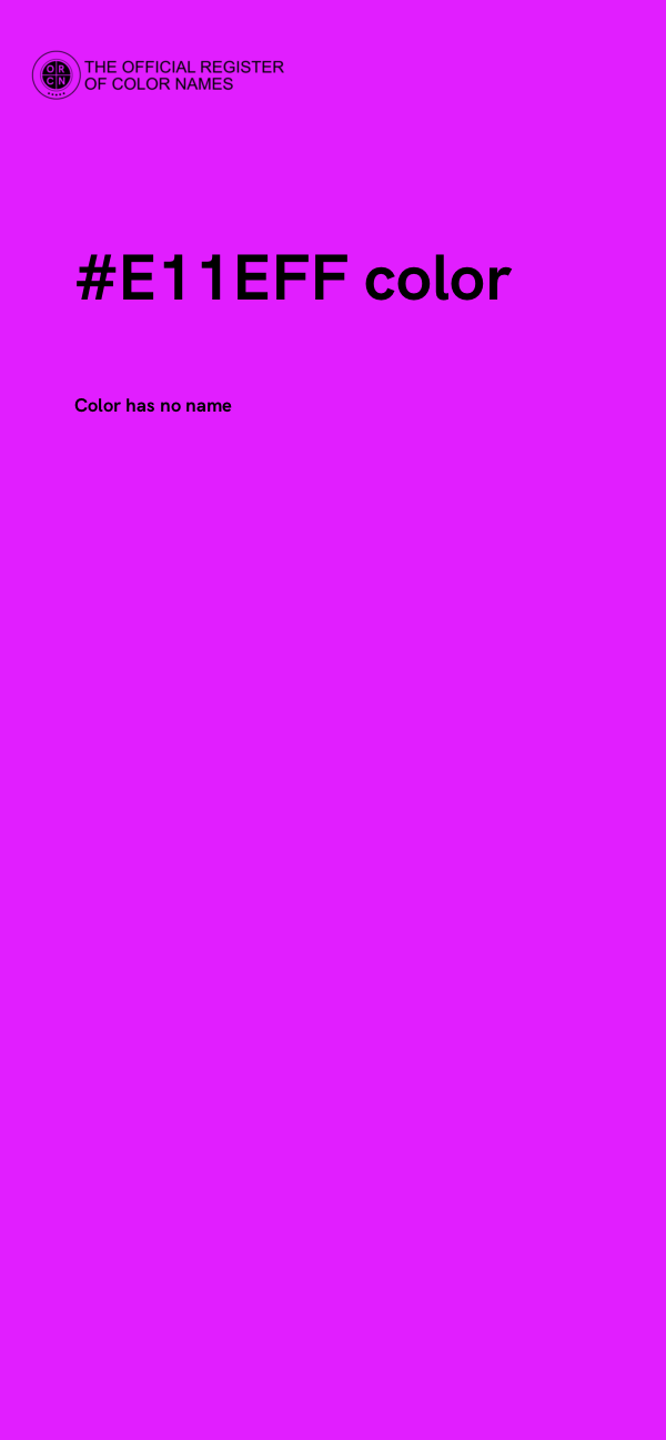 #E11EFF color image