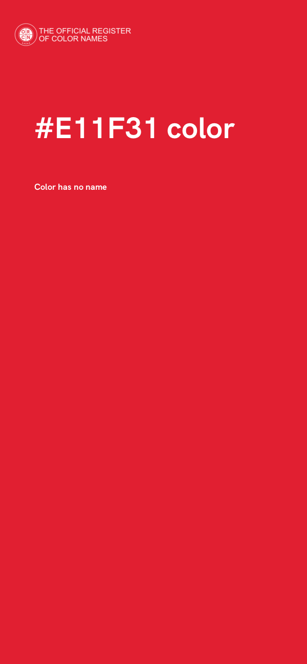 #E11F31 color image