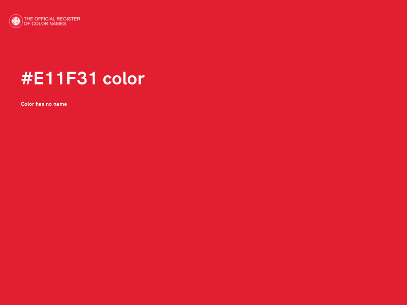 #E11F31 color image
