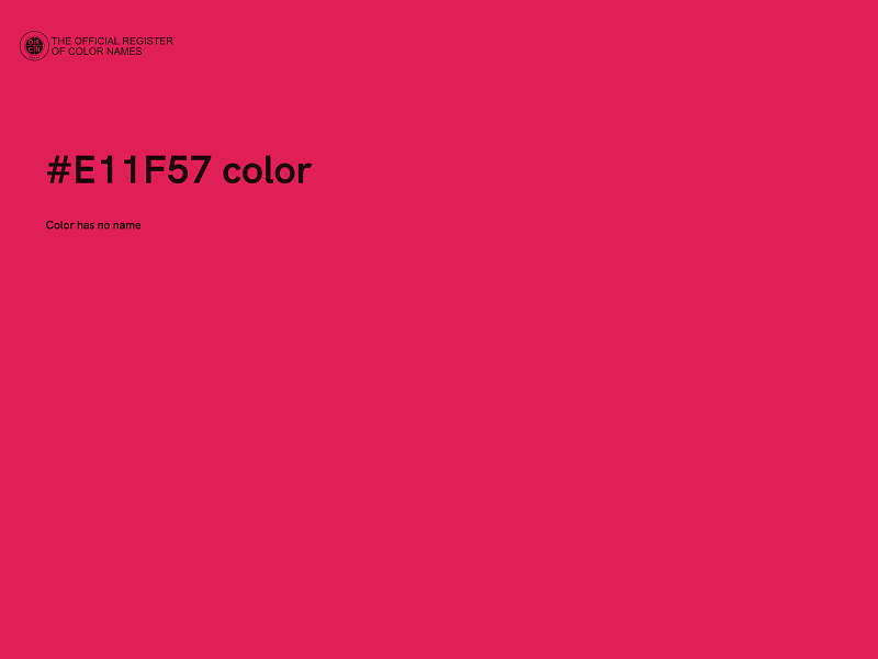 #E11F57 color image