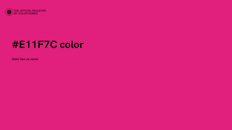 #E11F7C color image