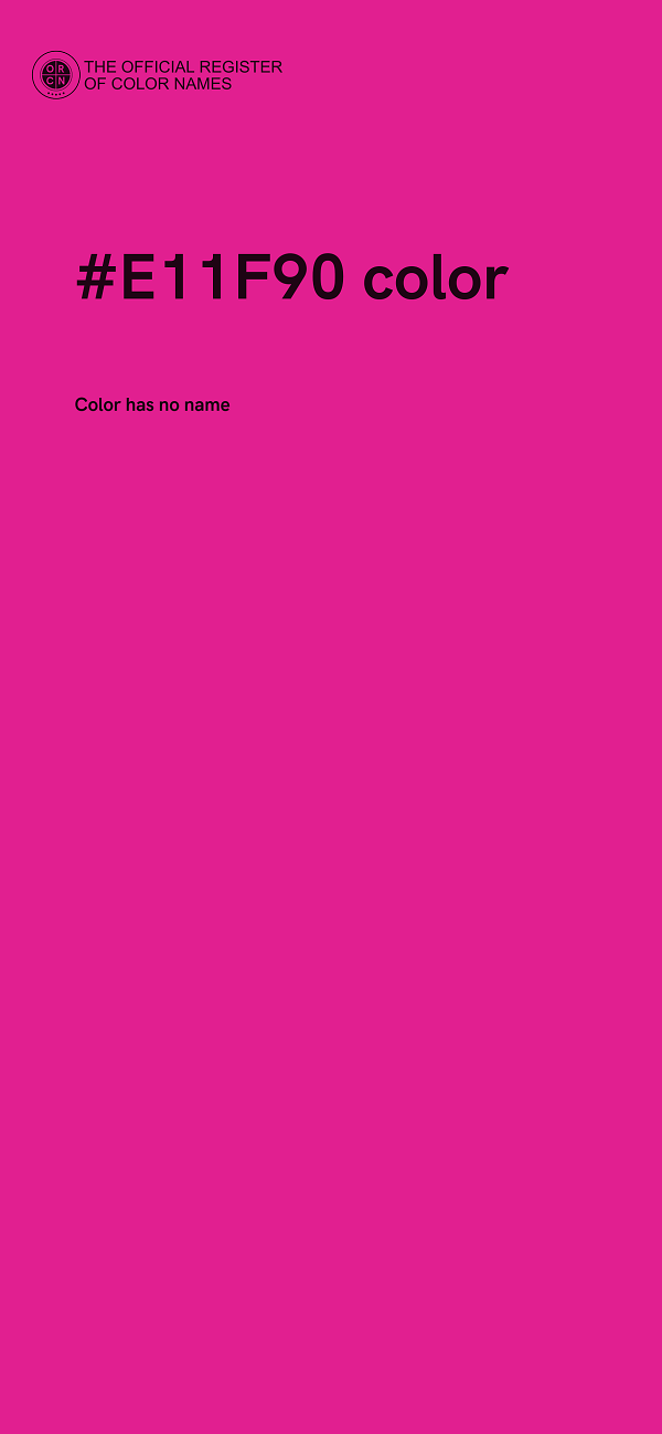 #E11F90 color image