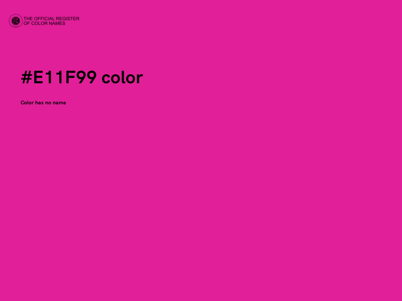 #E11F99 color image