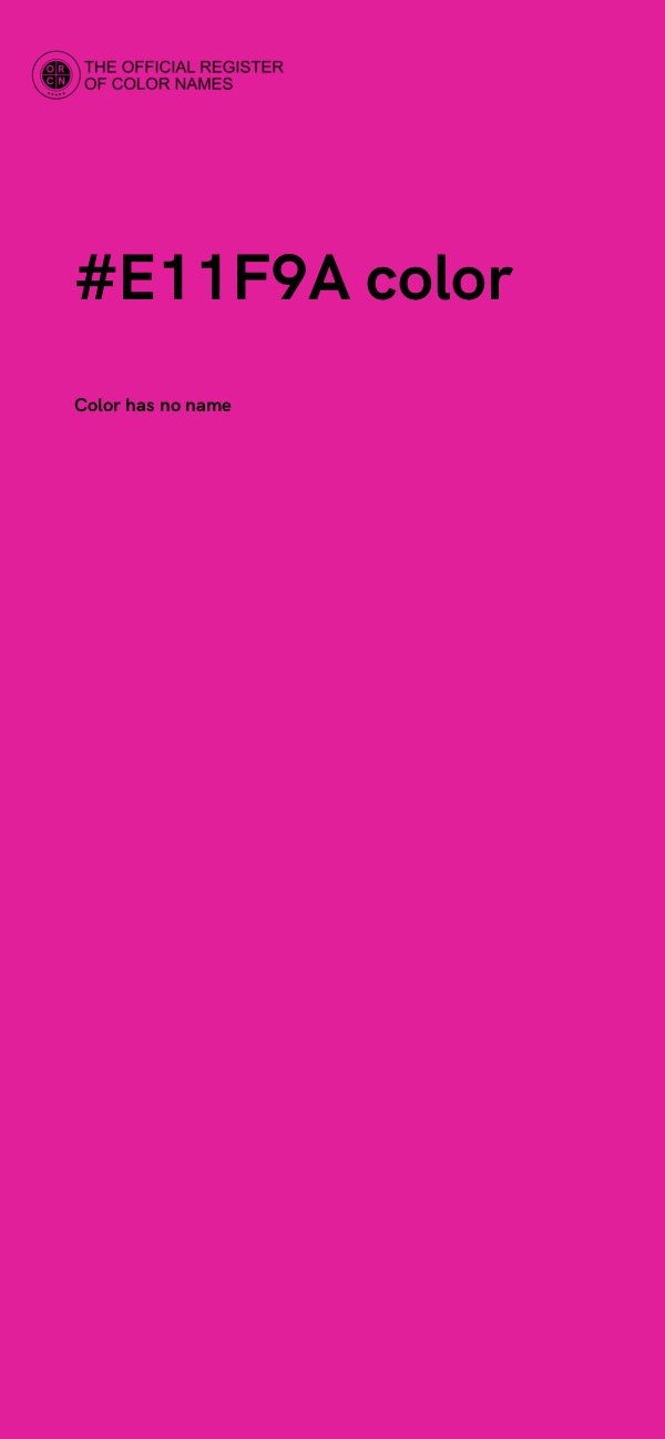 #E11F9A color image