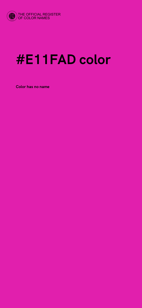 #E11FAD color image