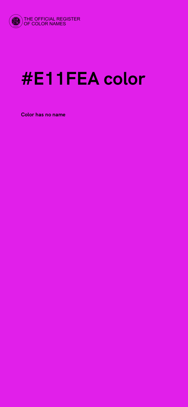 #E11FEA color image