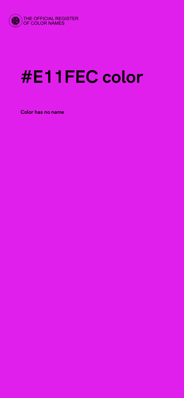 #E11FEC color image