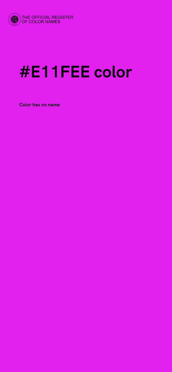 #E11FEE color image