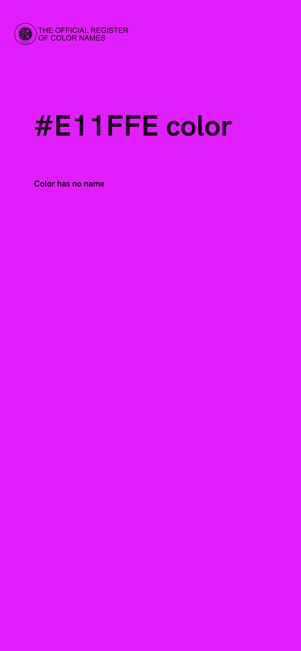 #E11FFE color image