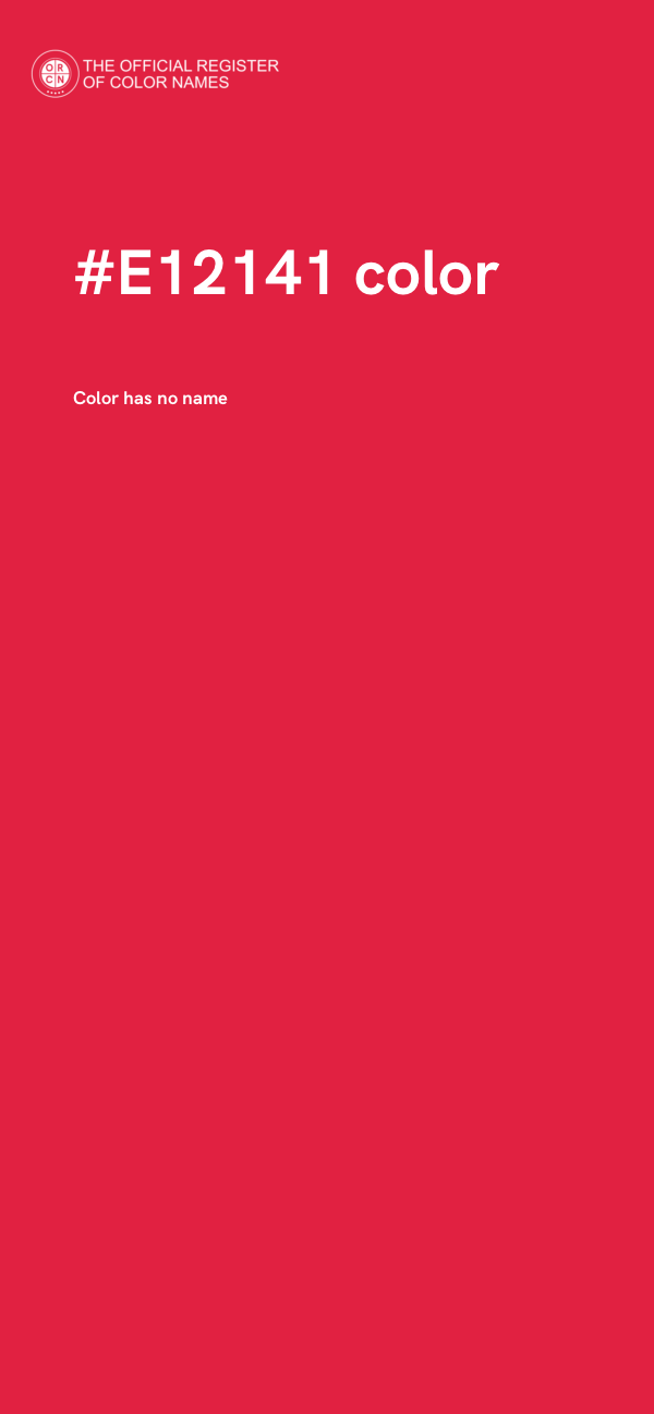 #E12141 color image