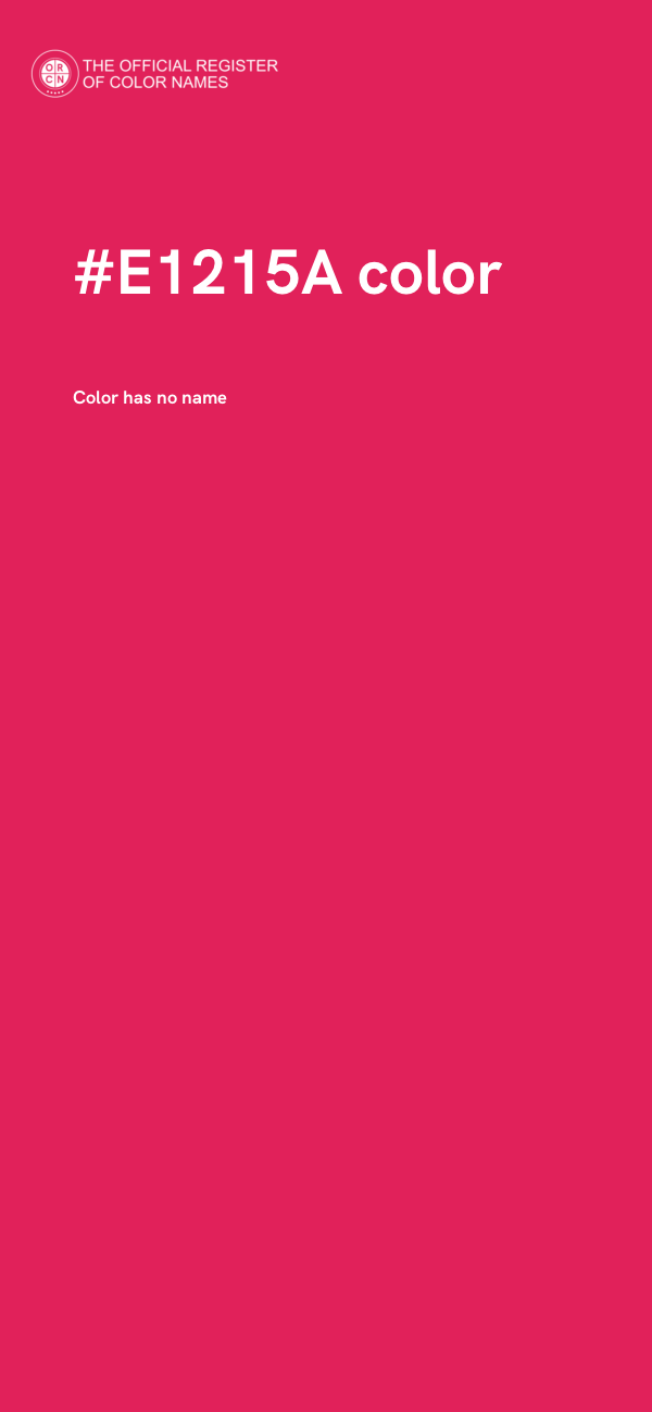 #E1215A color image