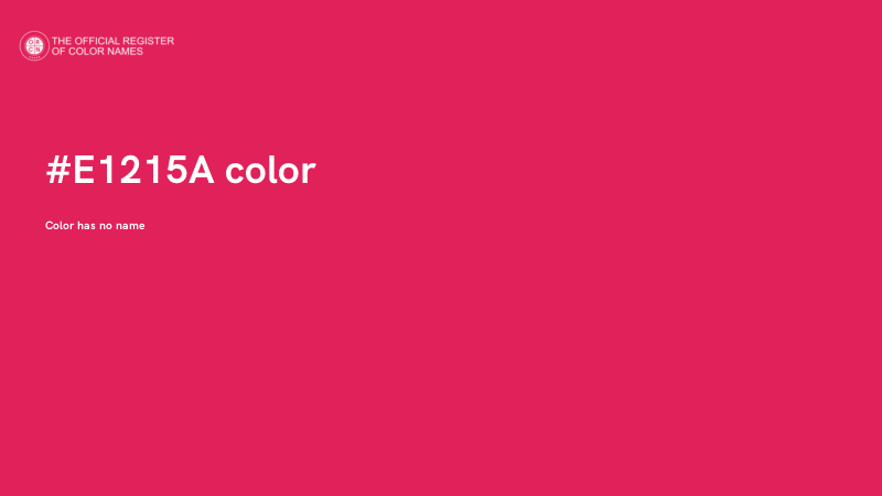 #E1215A color image