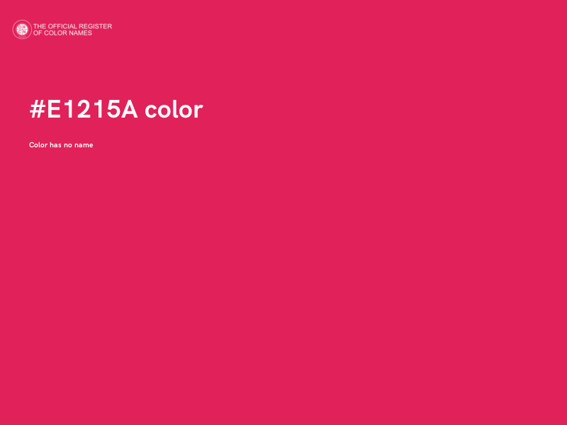 #E1215A color image