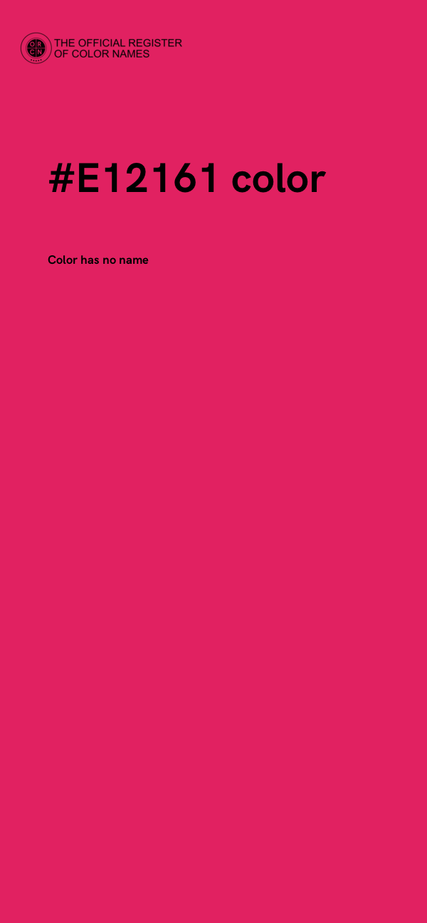 #E12161 color image