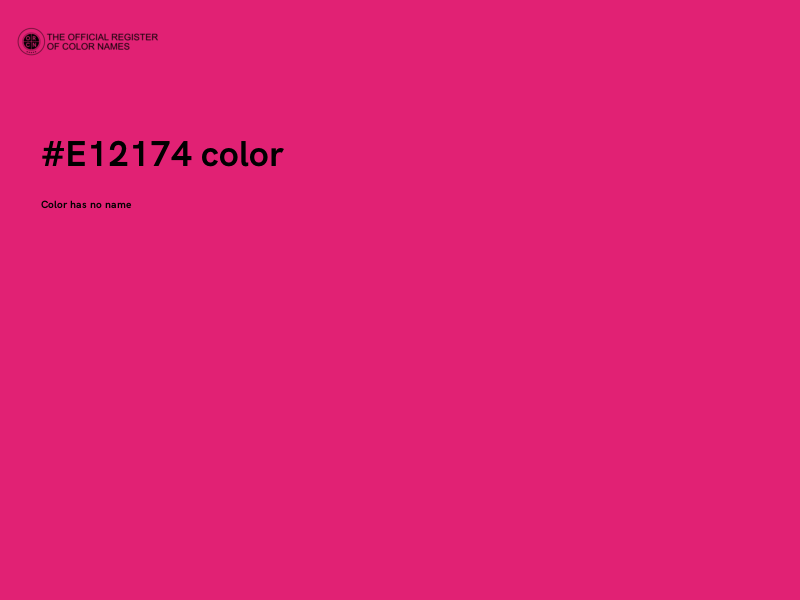 #E12174 color image