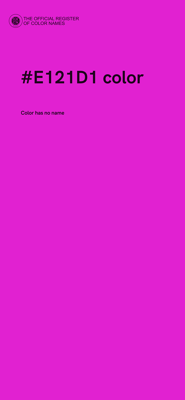 #E121D1 color image