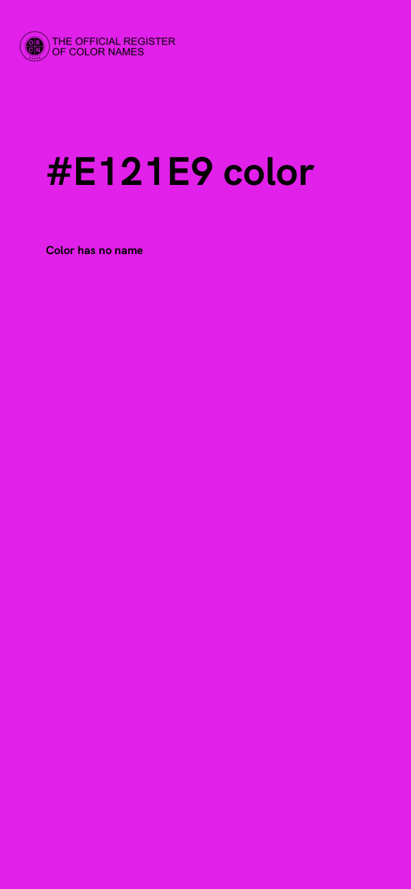 #E121E9 color image