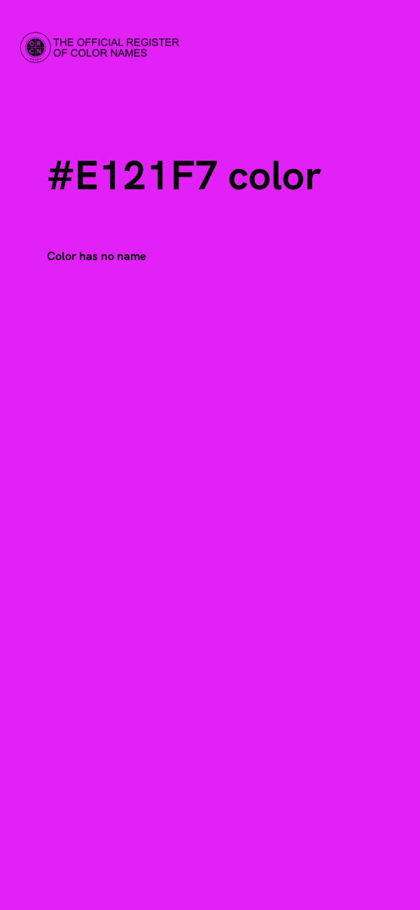 #E121F7 color image