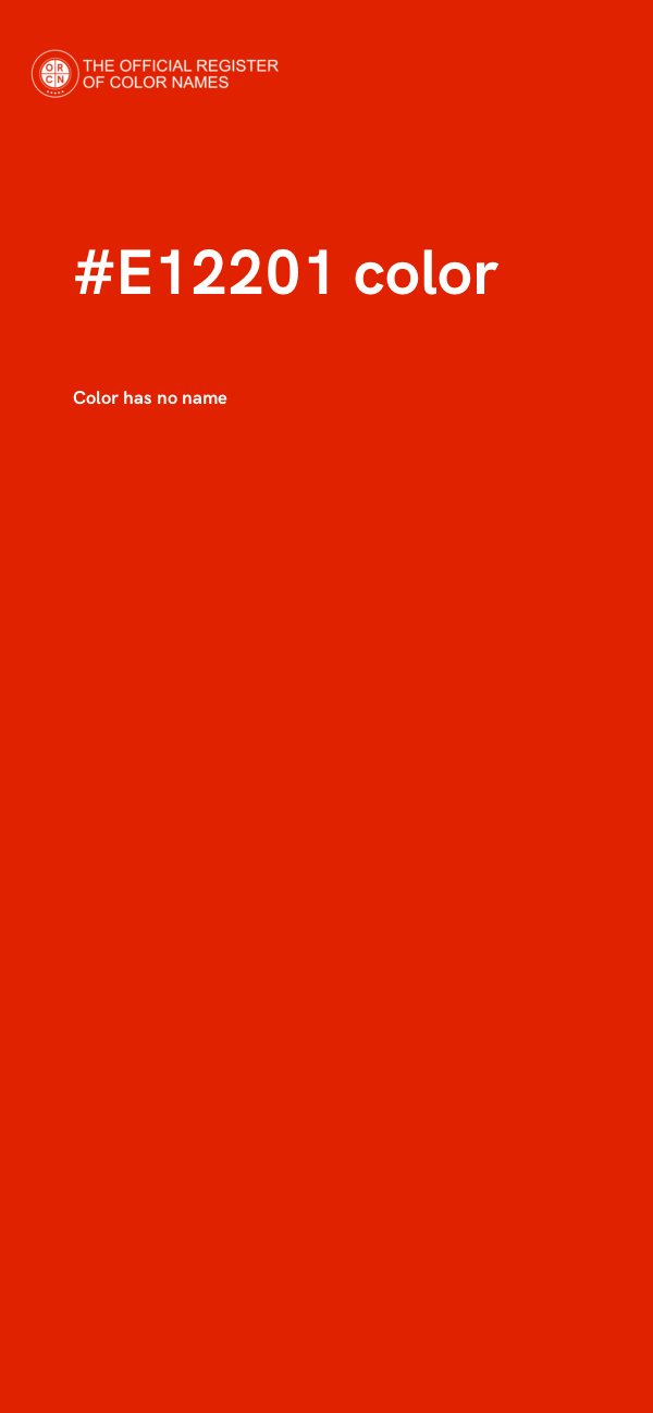 #E12201 color image