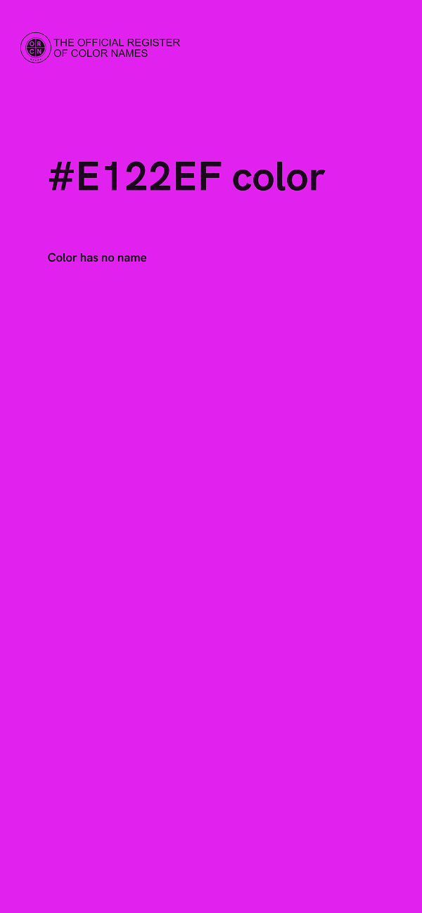 #E122EF color image