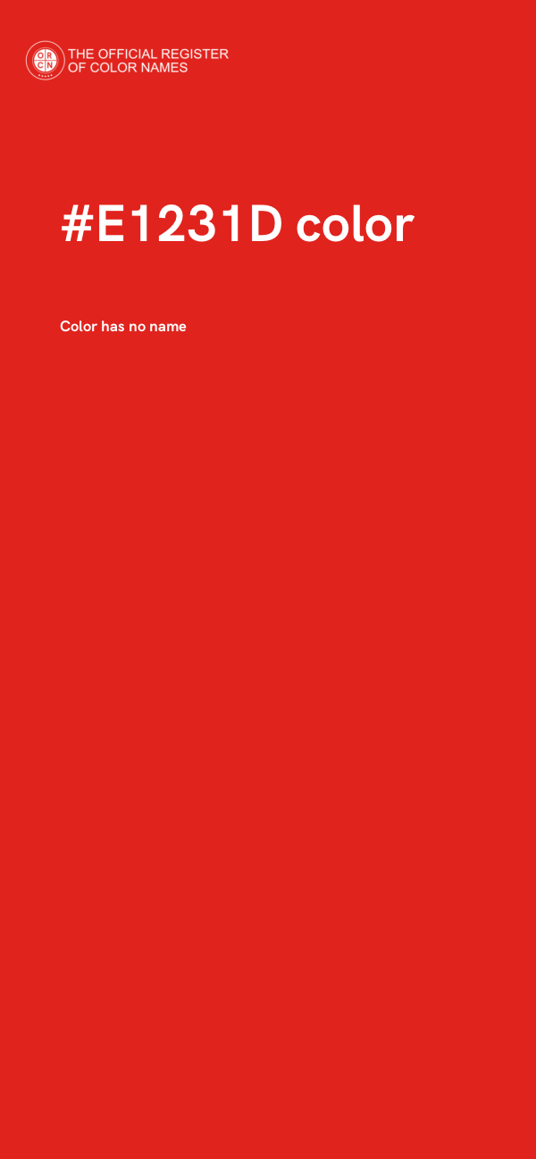 #E1231D color image