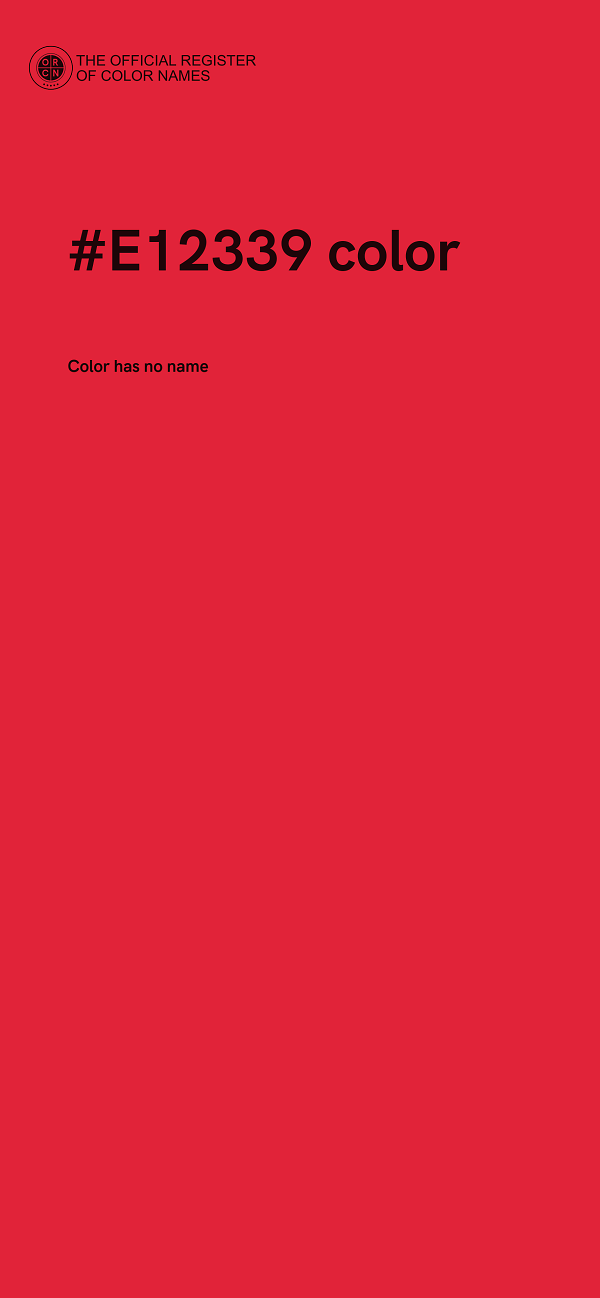 #E12339 color image