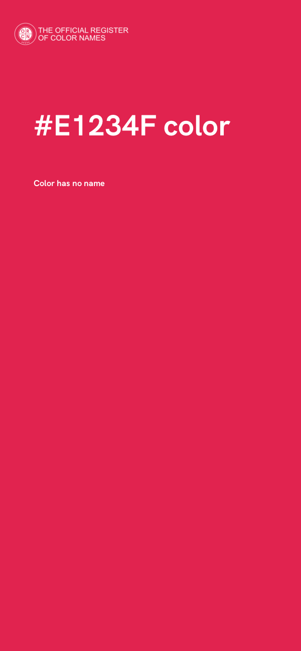 #E1234F color image