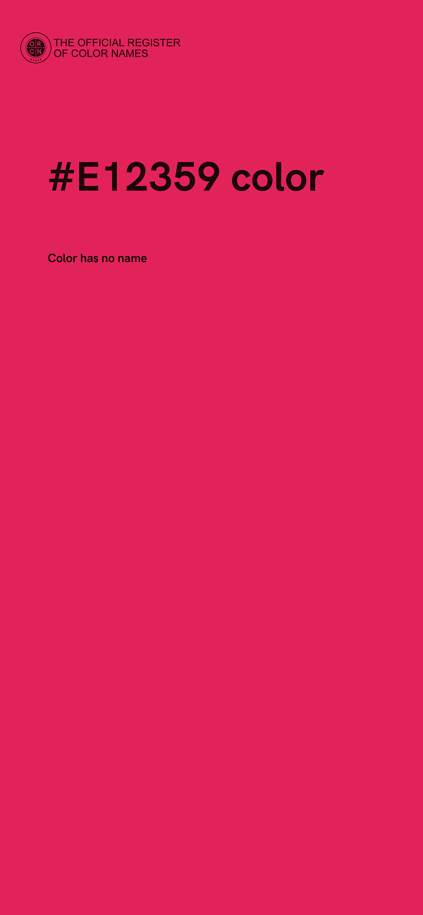 #E12359 color image