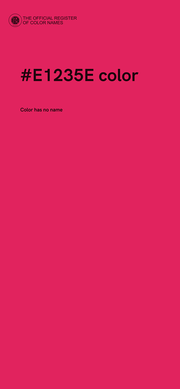#E1235E color image