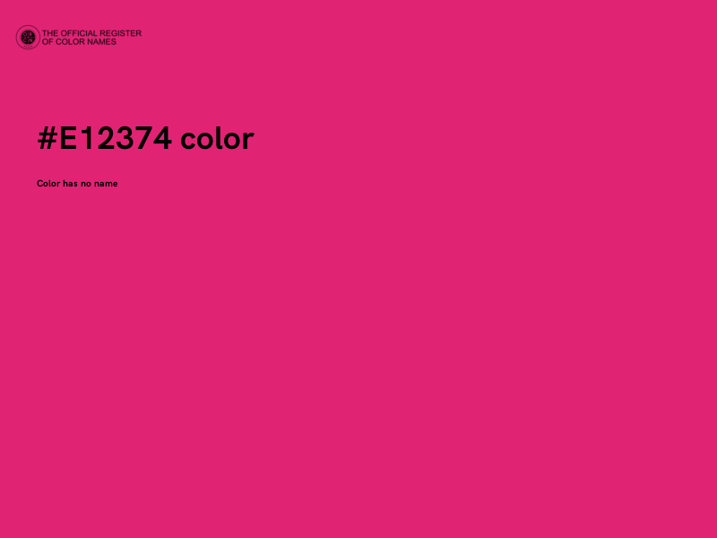 #E12374 color image
