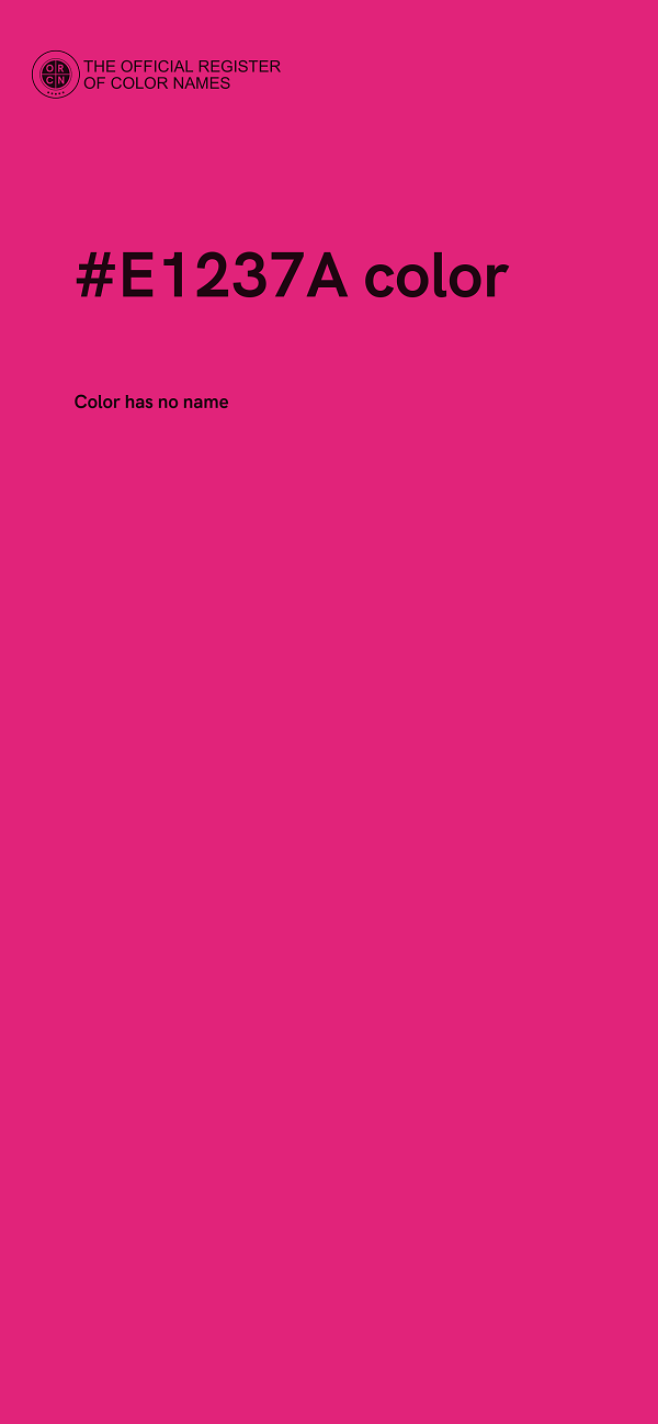 #E1237A color image