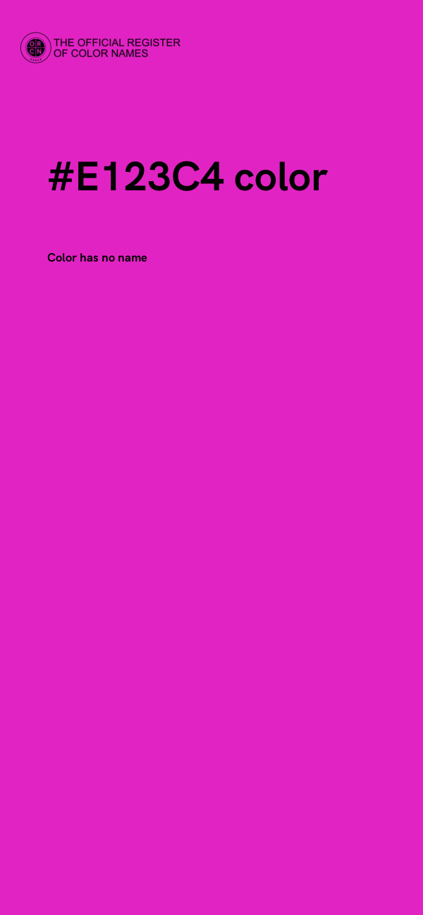 #E123C4 color image